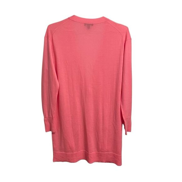 J. Crew Lightweight Merino Wool Pink Oversized Cardigan Sweater XS - Picture 6 of 7